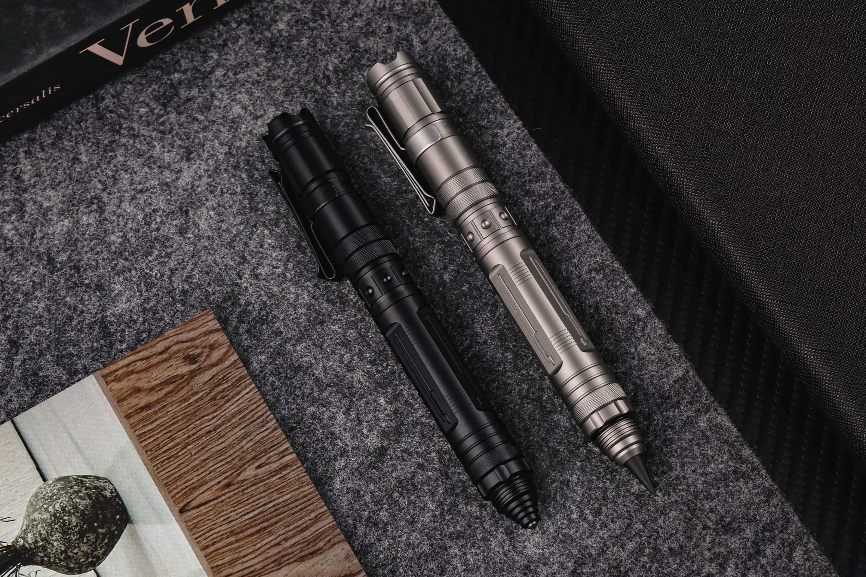 The VeroLite is available in Sandblasted Titanium or PVD Black finishes