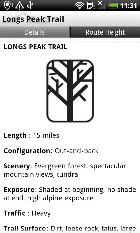 ViewRanger not only navigates the wilderness, but also gives you information about trails