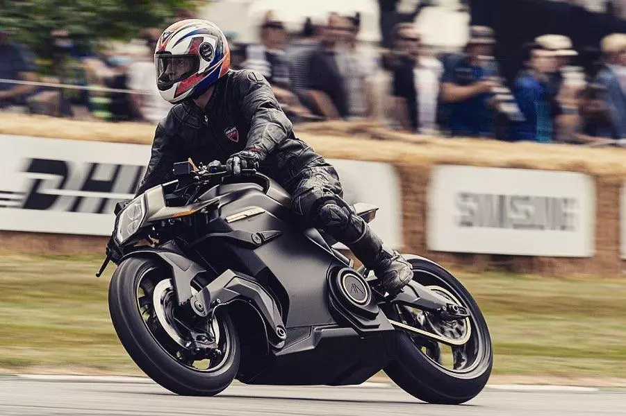 The Vector goes up the hill at Goodwood