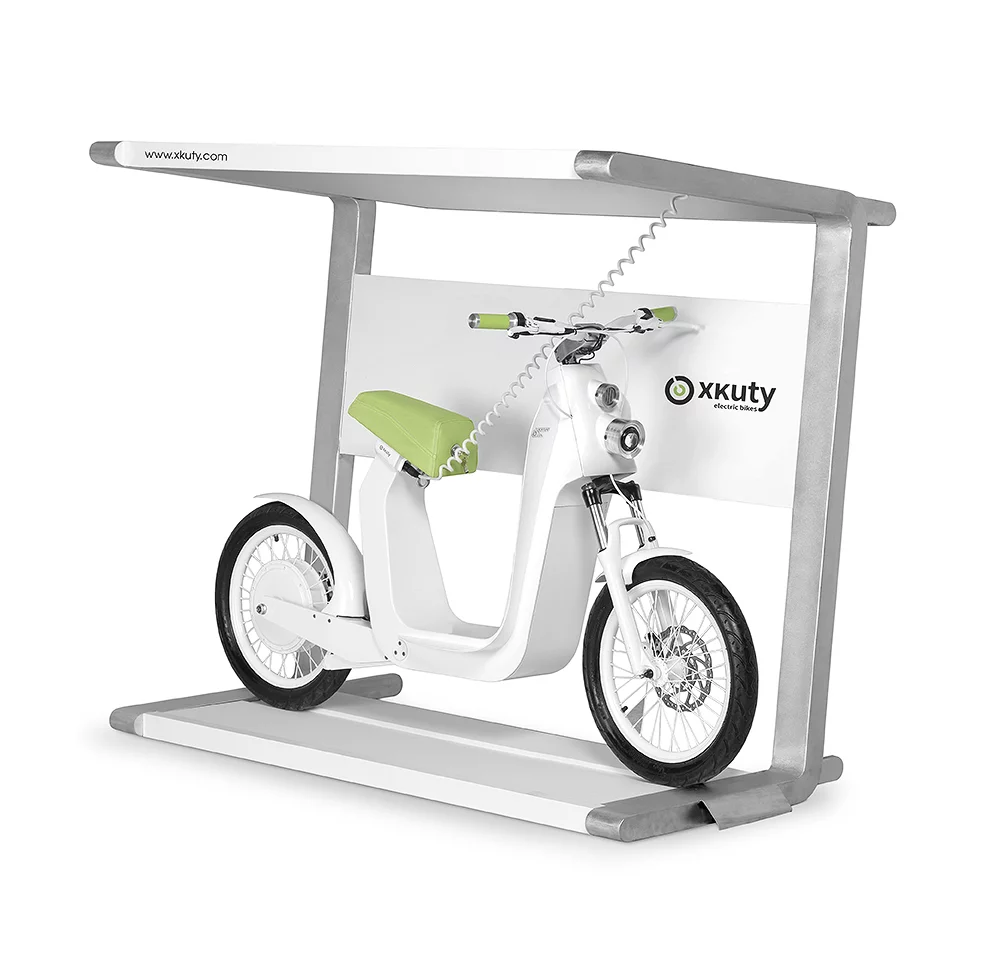 The Xkuty docked away in the Spark charging stand