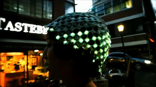 Fashion and technology collide with head-turning results in the Gravity of Light hat, created by Younghui Kim and Yejin Cho