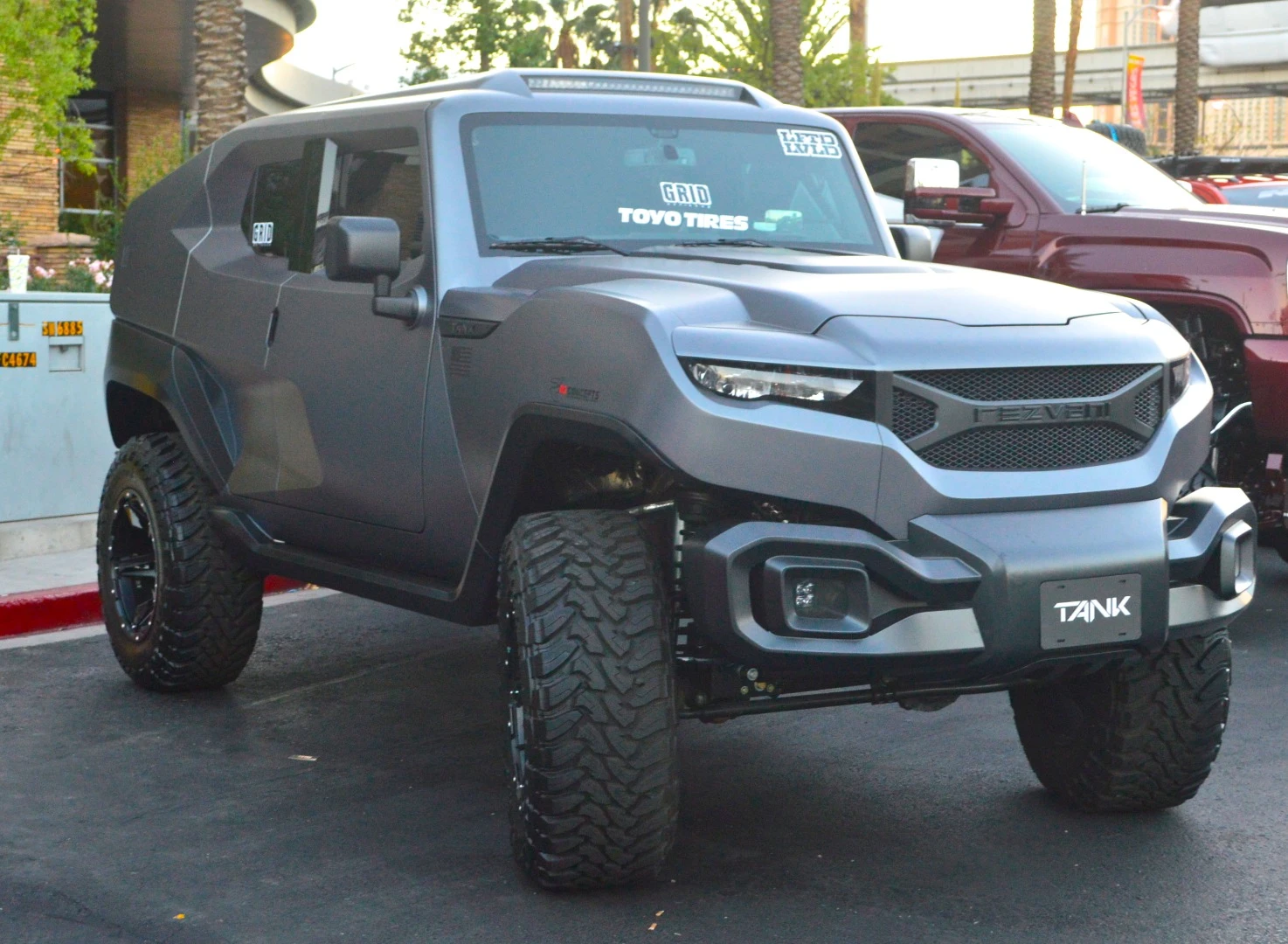 The all-new Rezvani Tank makes an appearance
