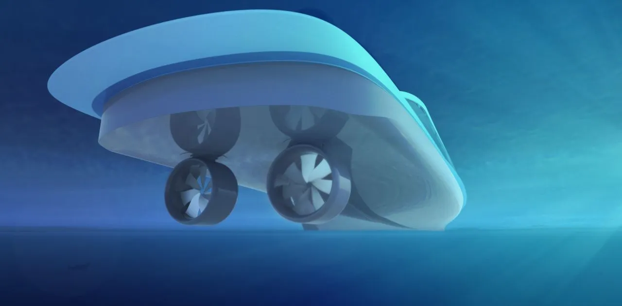 View of the propellers of Feadship Royale