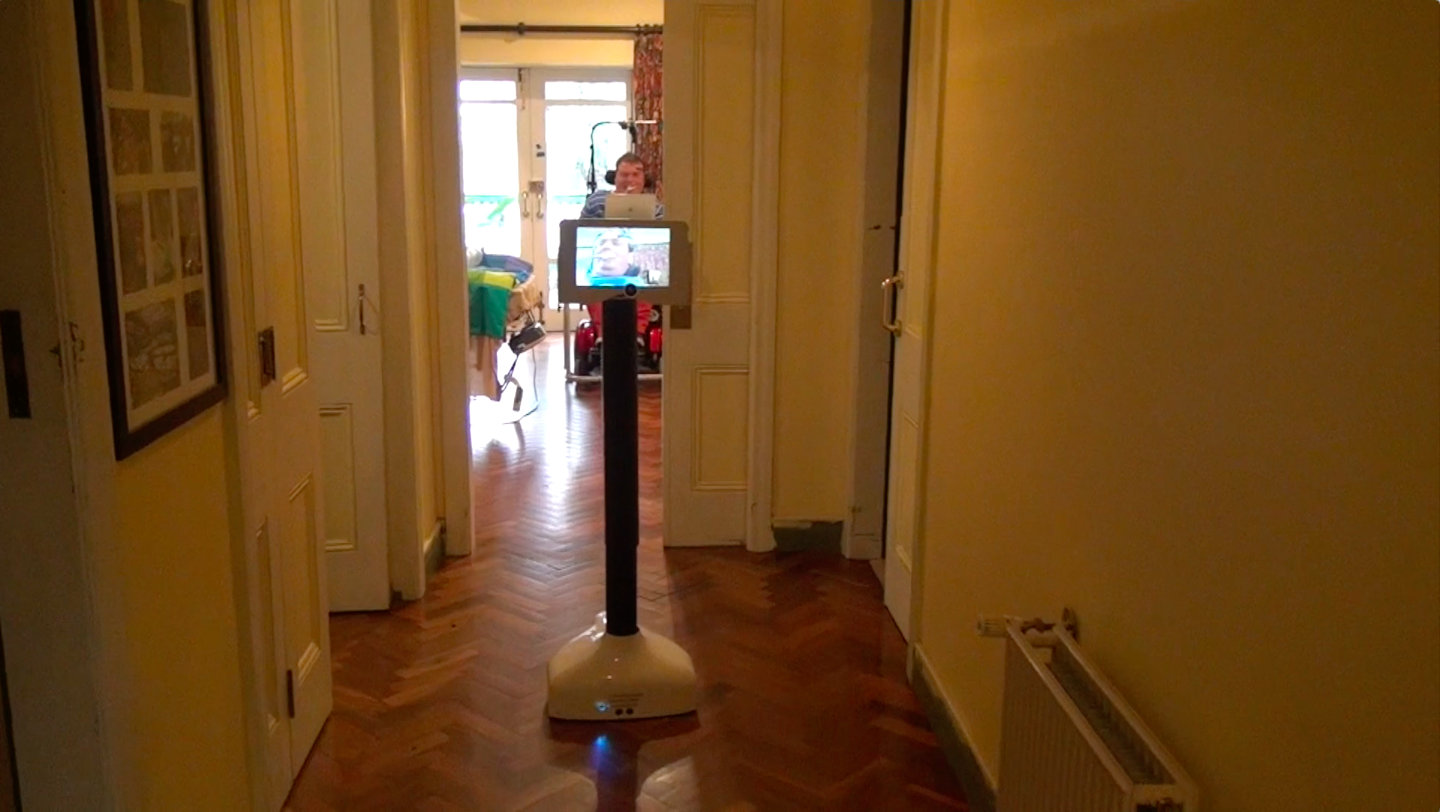 Anthony test drives the Teleport in his home