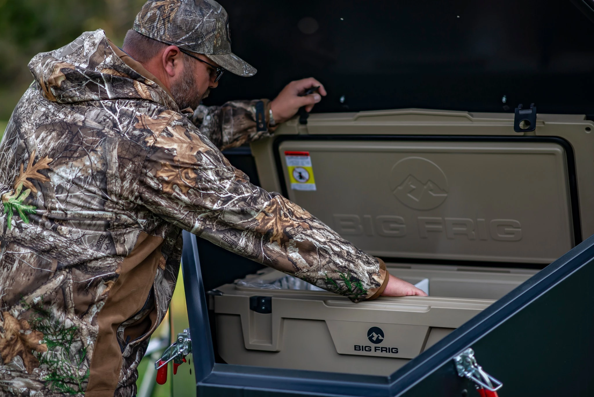 That nose box is no small compartment, swallowing up the available Big Frig cooler