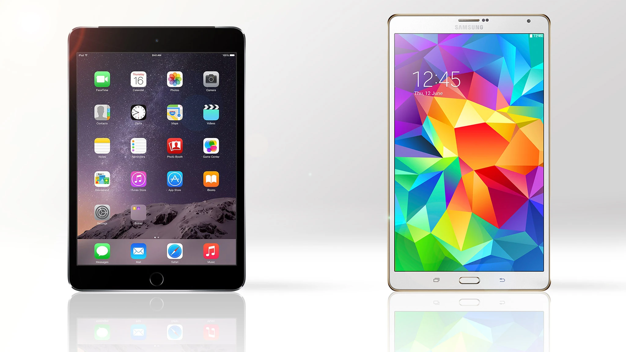 Gizmag compares the features and specs of the iPad mini 3 and Samsung Galaxy Tab S 8.4