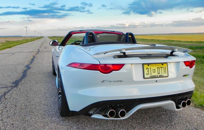 2016 Jaguar F-Type R Convertible on the open road