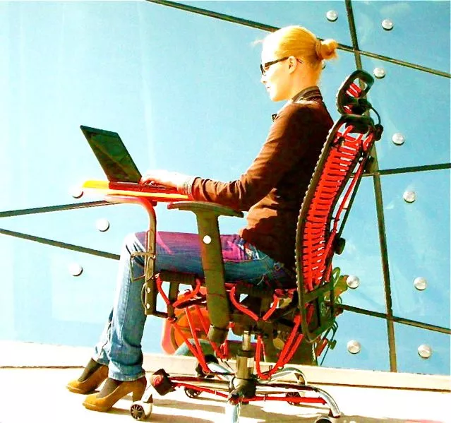 The GymyGym is of course an office chair too