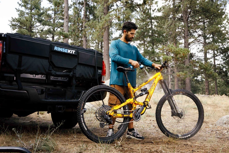 The RinseKit Tailgate Shower sells for $399.95