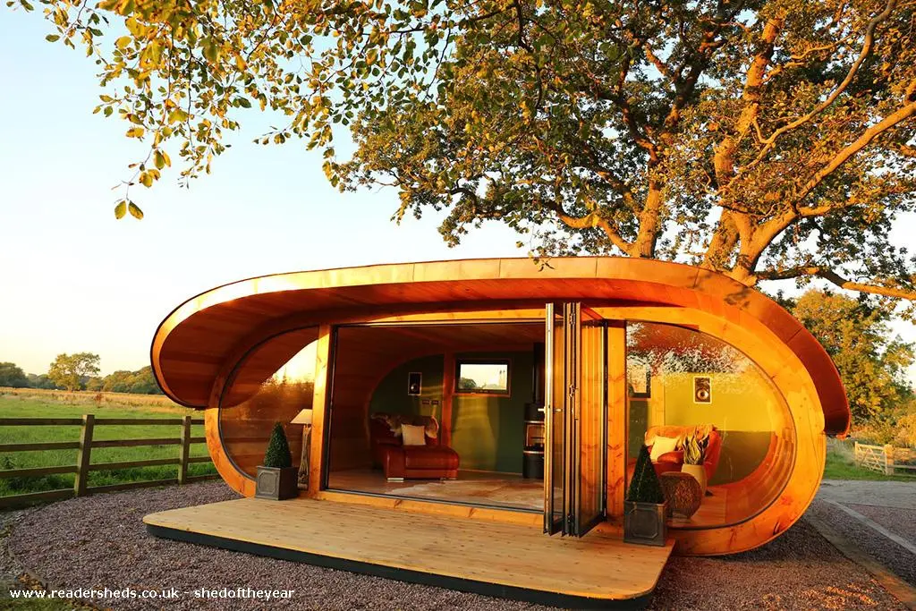 The Shed is like a tiny house and rotates to follow the sun
