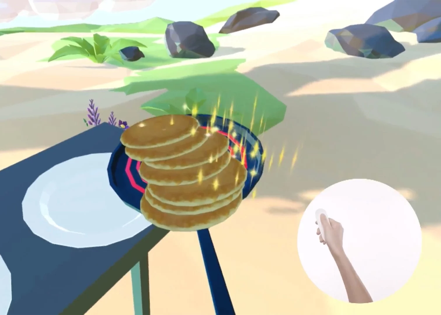 The motion-sensitive controller that's part of Daydream will let you interact with the VR world