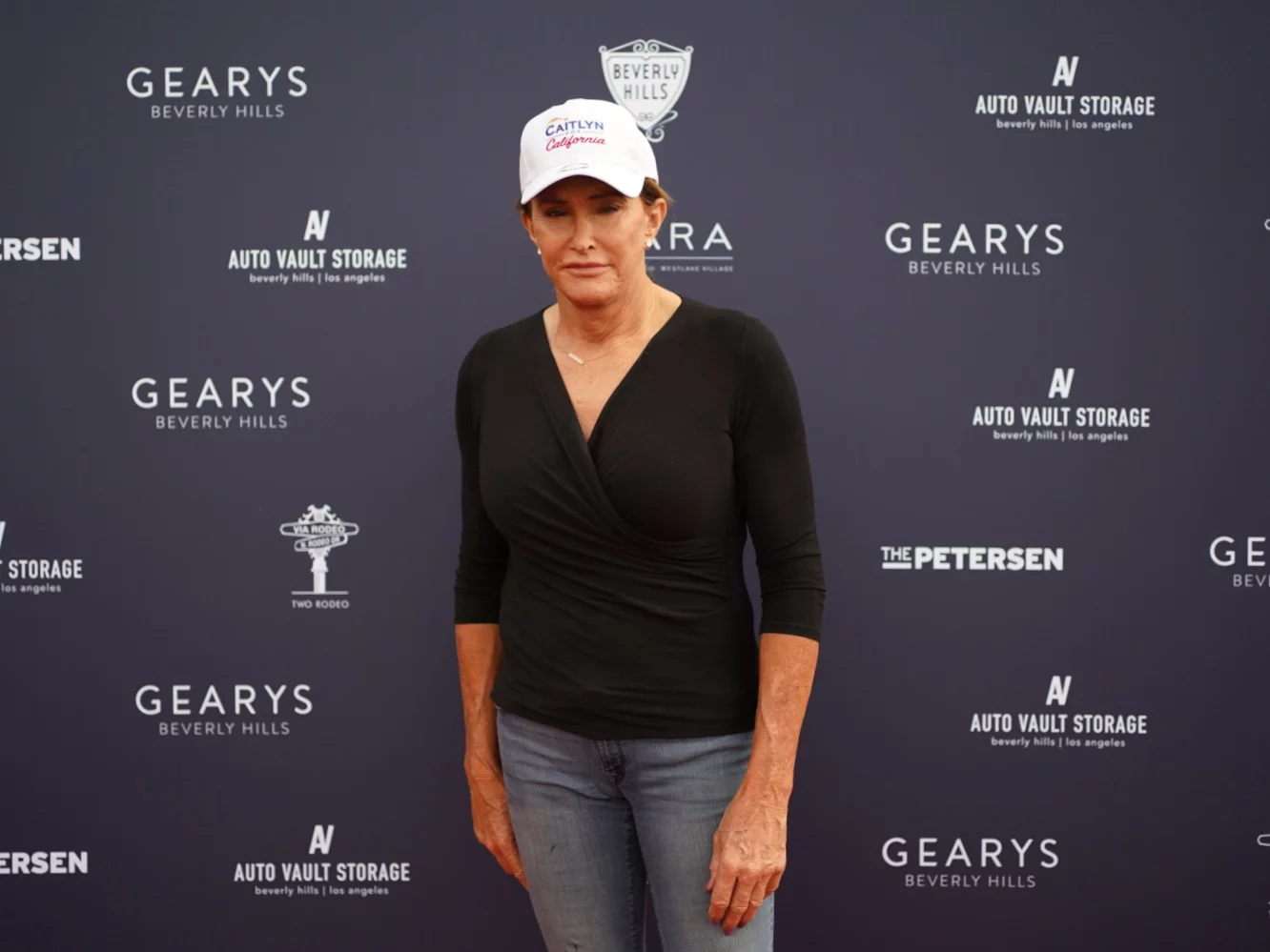 Former Olympic Decathlon Gold medalist, TV star and transgender activist Caitlyn Jenner, participated in the Beverly Hills Tour d’Elegance, wearing a cap that left no doubt she is running for Governor in California.