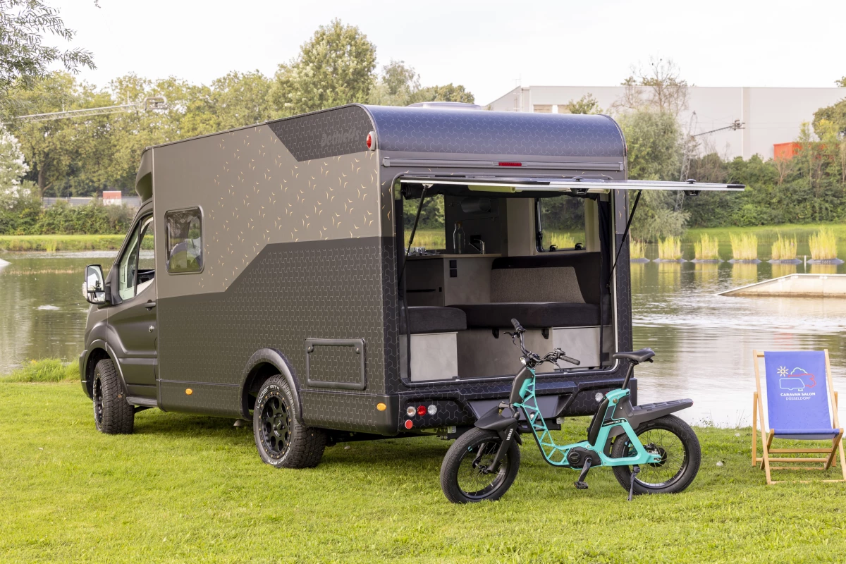 Dethleffs' Yoka Go flips its tailgate