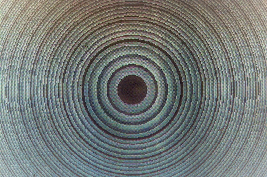 An optical microscope view of the MIT metalens