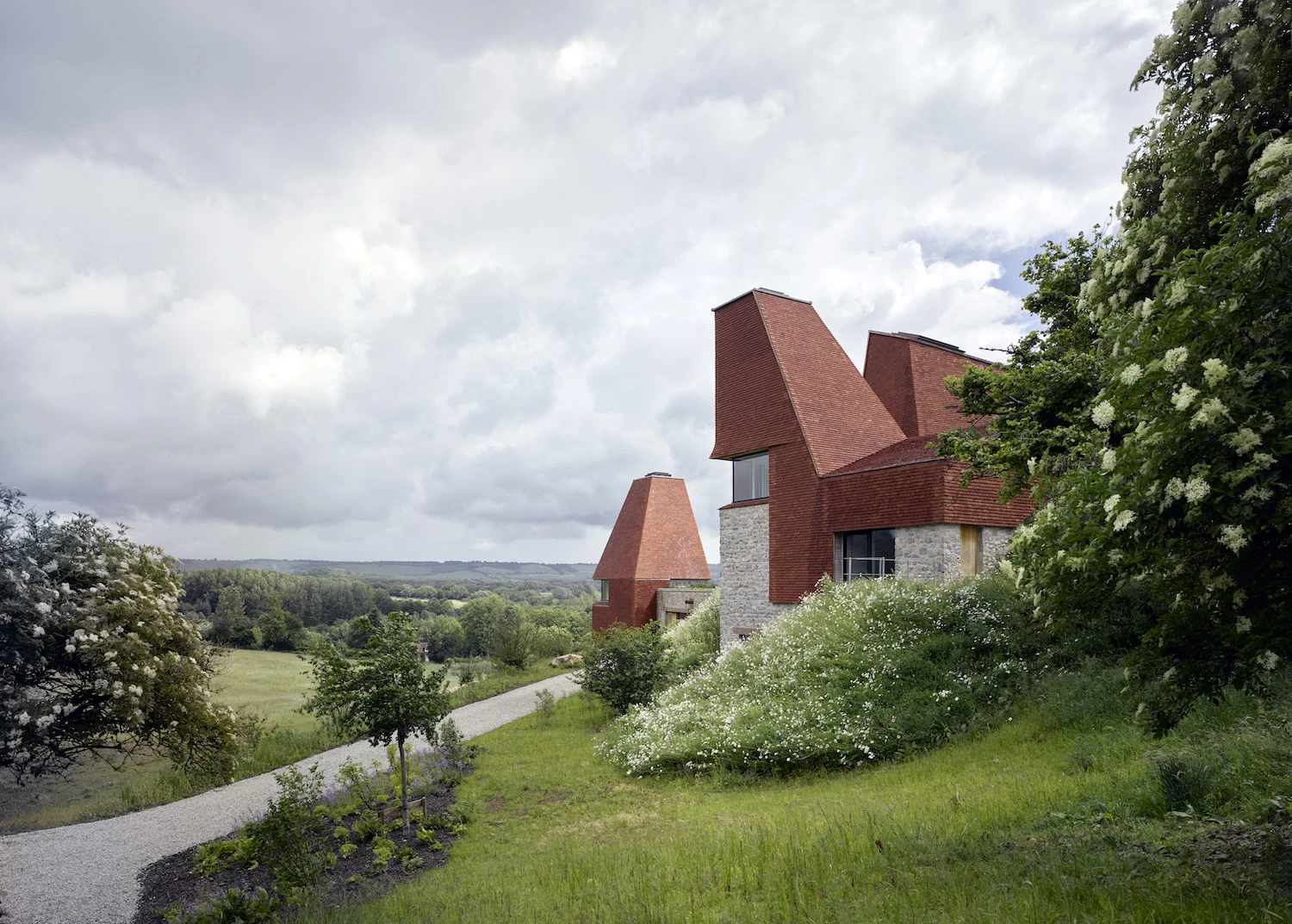 Caring Wood was designed by James Macdonald Wright and Niall Maxwell