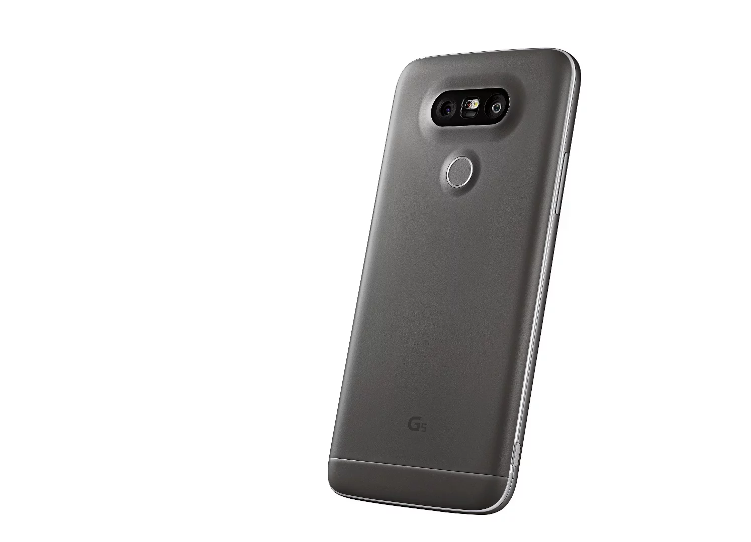 The LG G5 has a fingerprint sensor on its backside