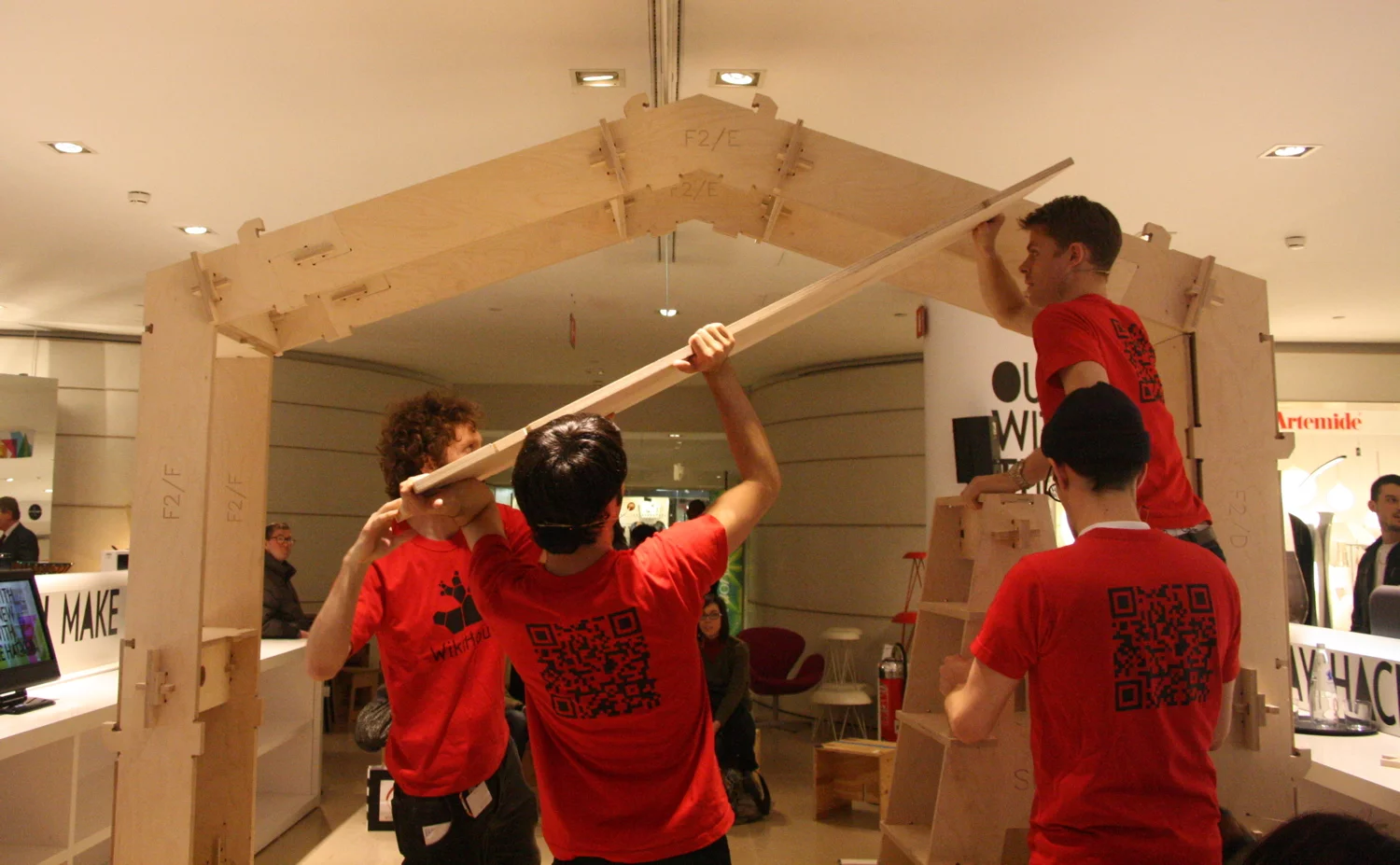 The WikiHouse during Milan Design Week 2012 (Photo: Bridget Borgobello/Gizmag)