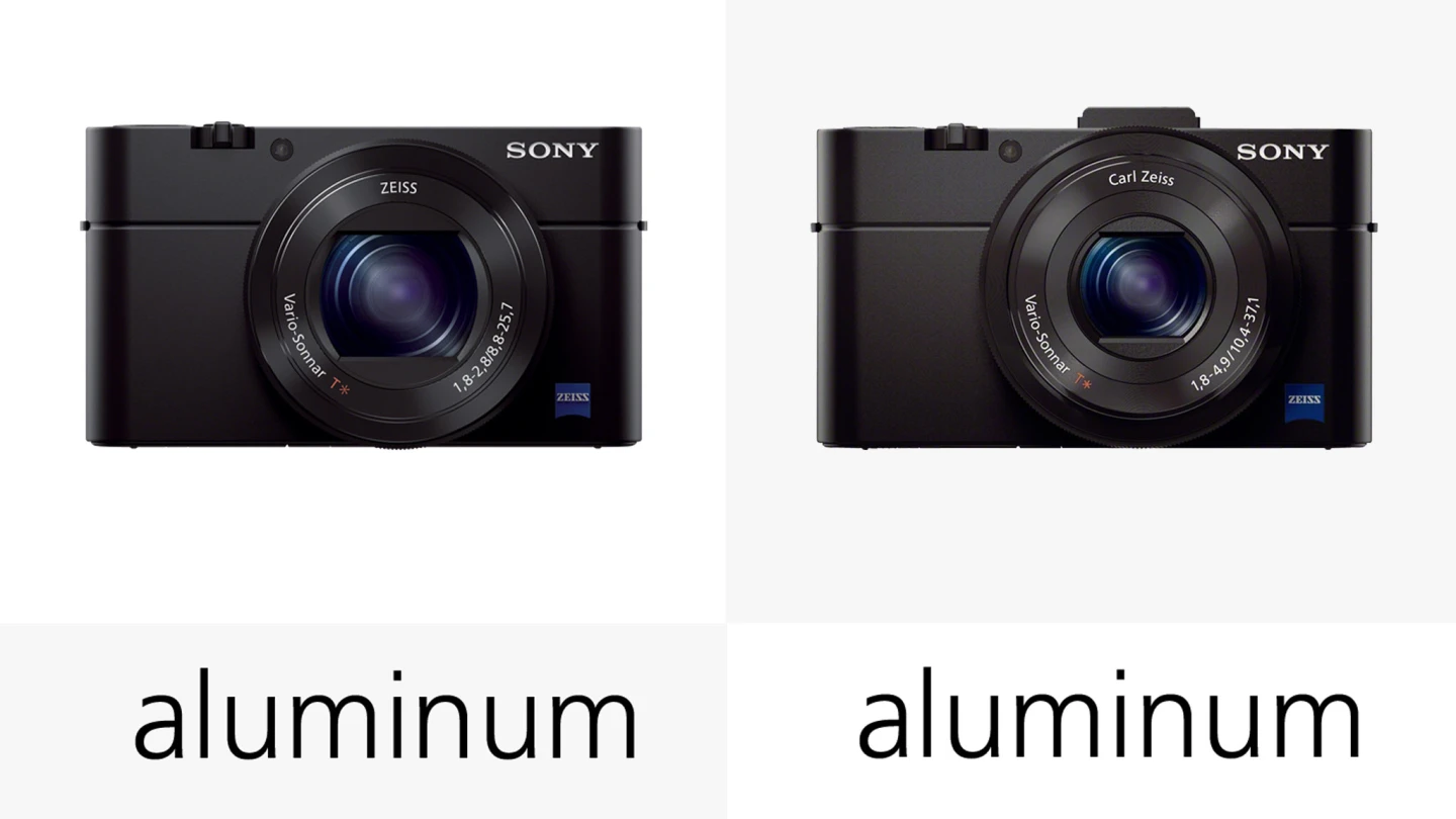 Both of the cameras feature the solid-feeling aluminum body that impressed us with the original RX100