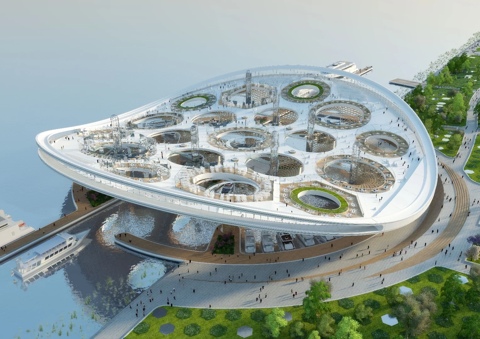 The Yeoui-Naru ferry terminal would consist of three levels