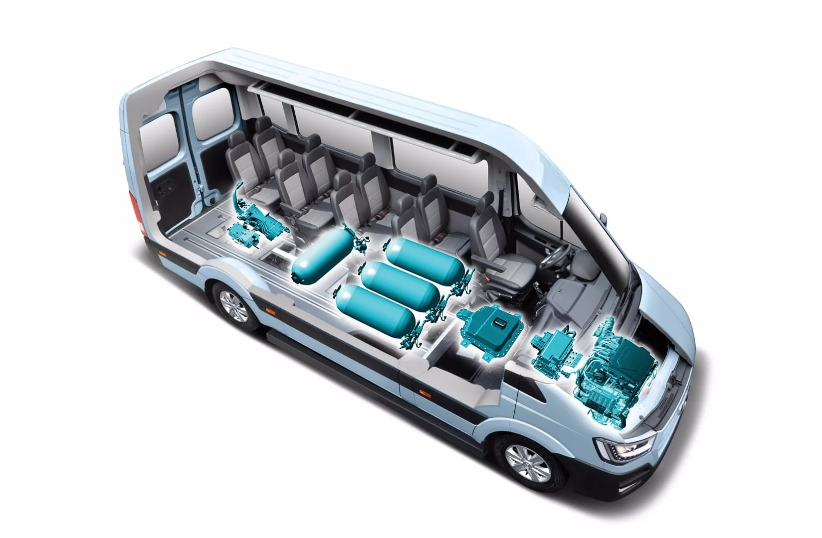 A peek under the skin of the Hyundai H350 Fuel Cell Concept