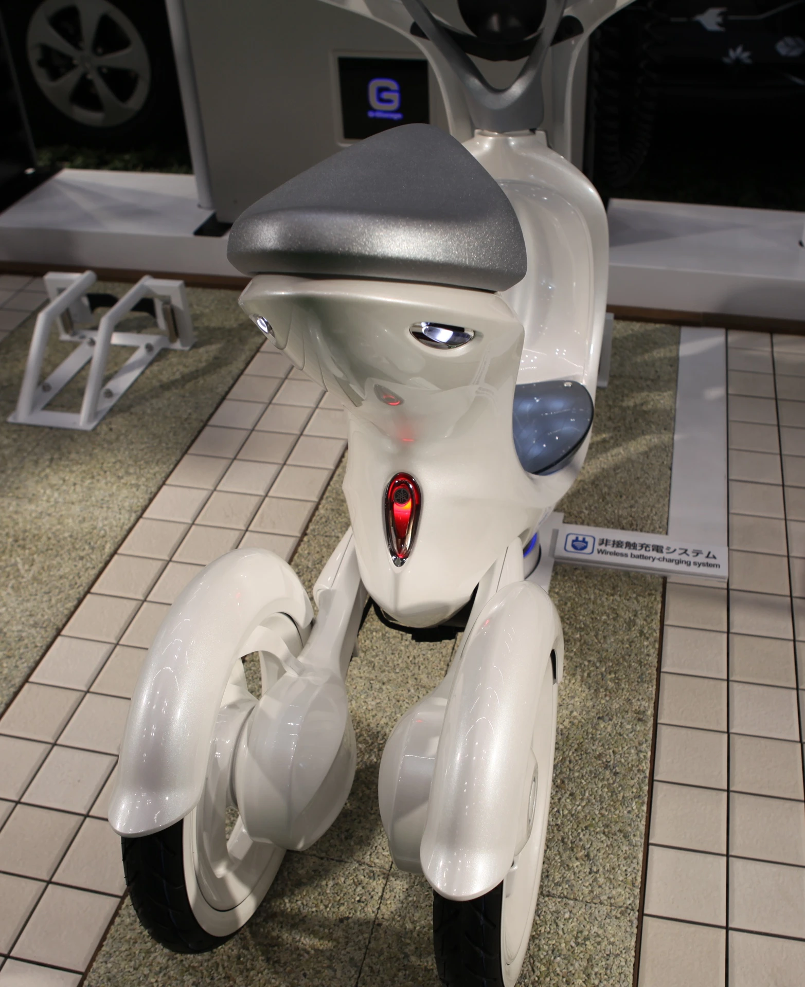 The Yamaha EC-Mui on display in Tokyo