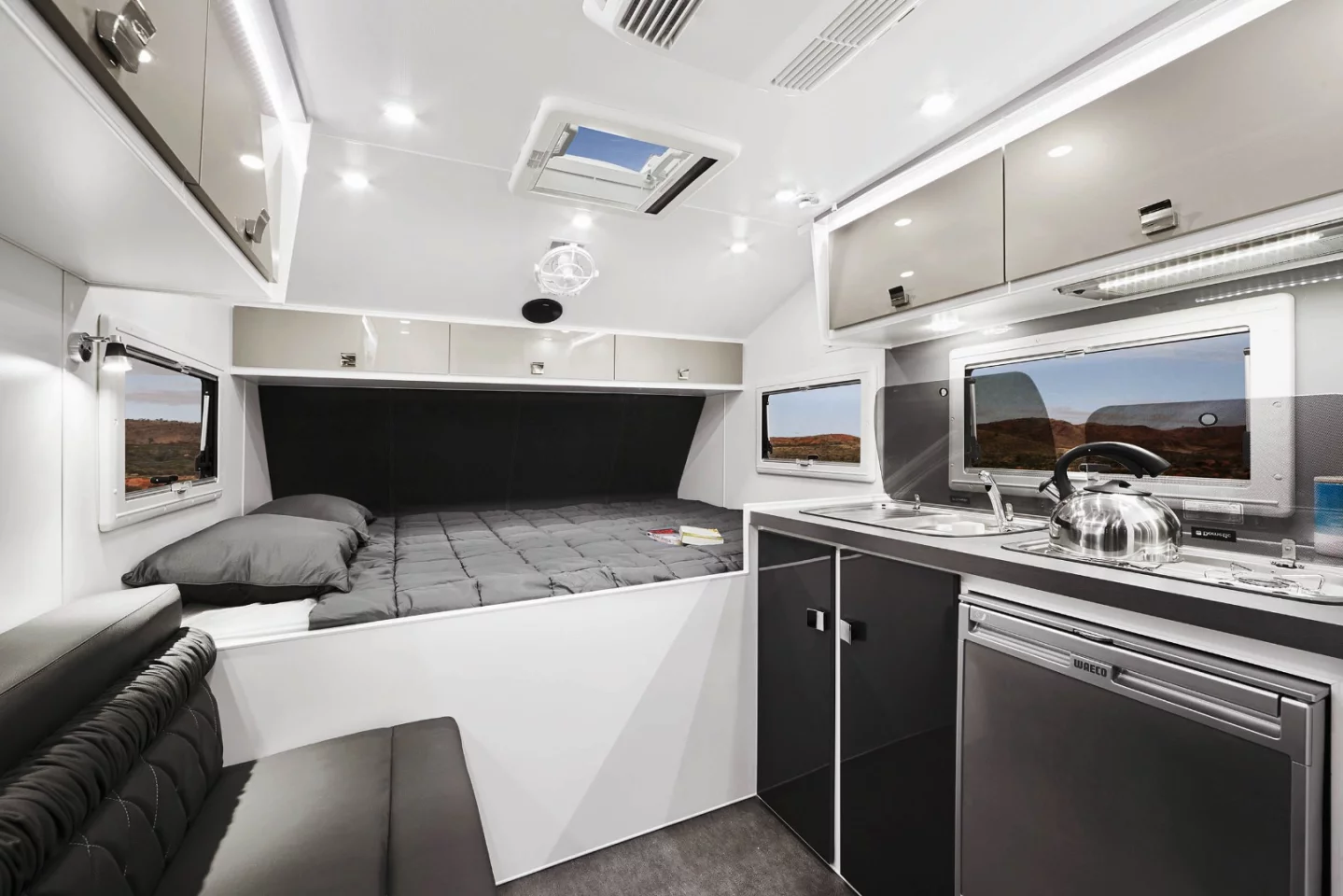 The Off Grid is designed to sleep two adults or two adults and child