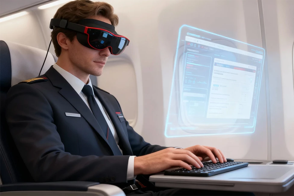 The Xynavo glasses can also serve as an immersive laptop screen