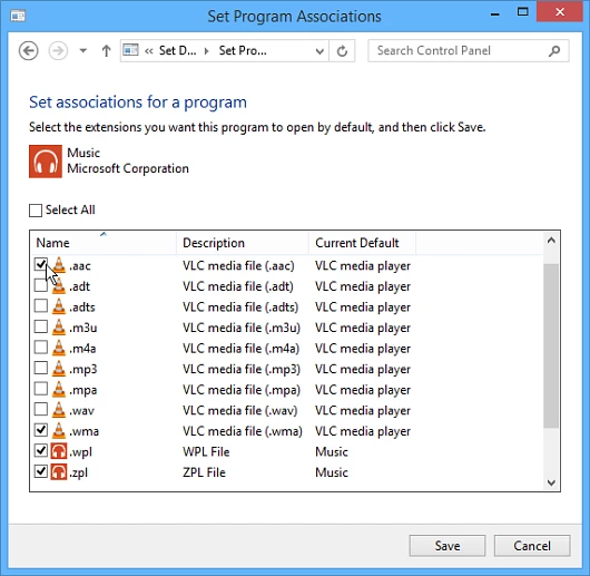 You can customize exactly which files are open by default by each program