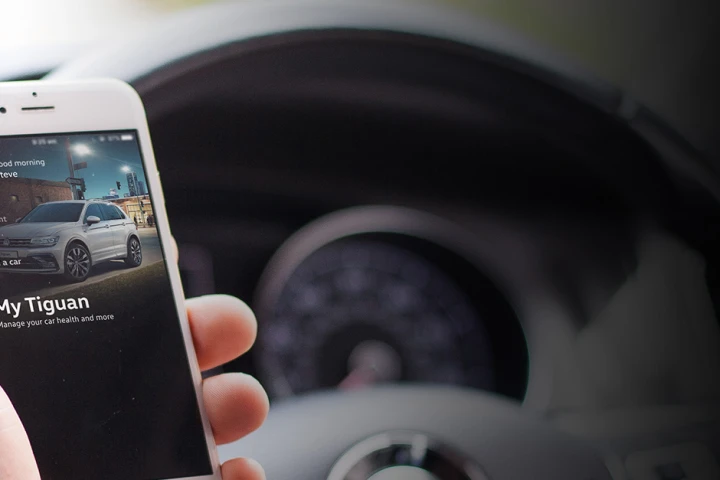 The My Volkswagen app helps keep track of your car through the order process, and makes servicing easier