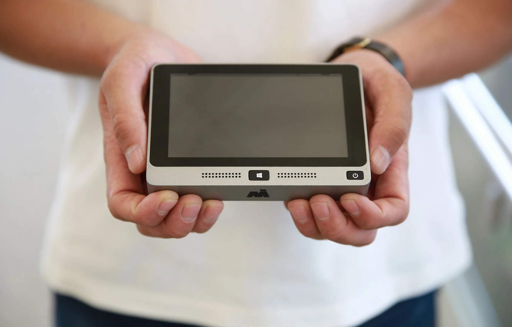 The MiniPC has a 5-inch, 1,280 x 720 resolution touch display