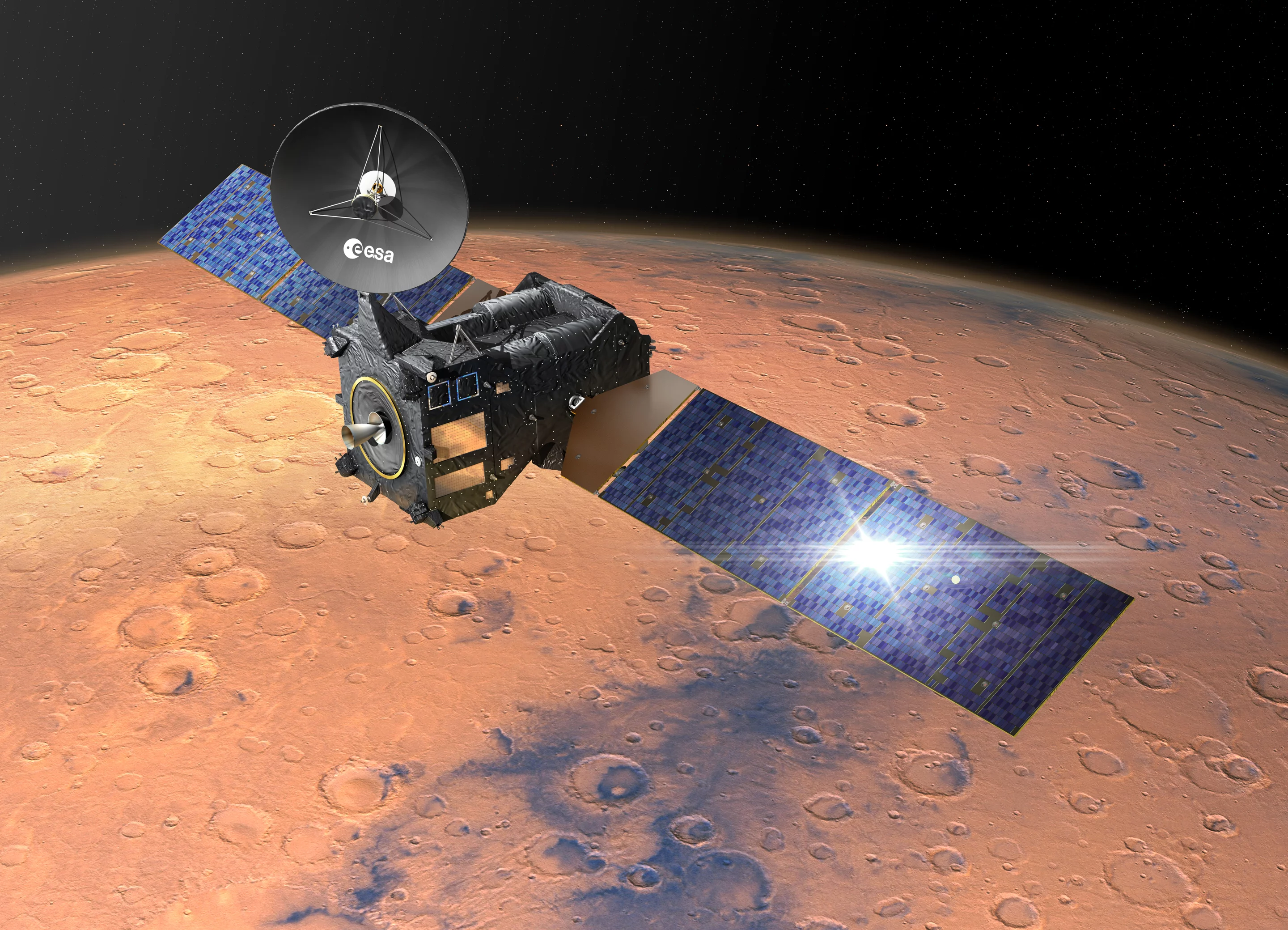 Artist's concept of the ExoMars Trace Gas Orbiter