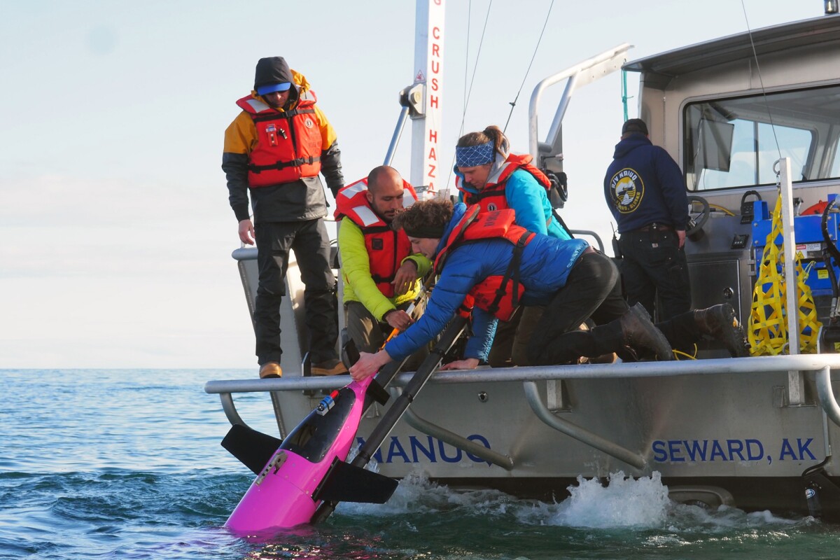 Researchers recover their Seaglider drone after real-world testing