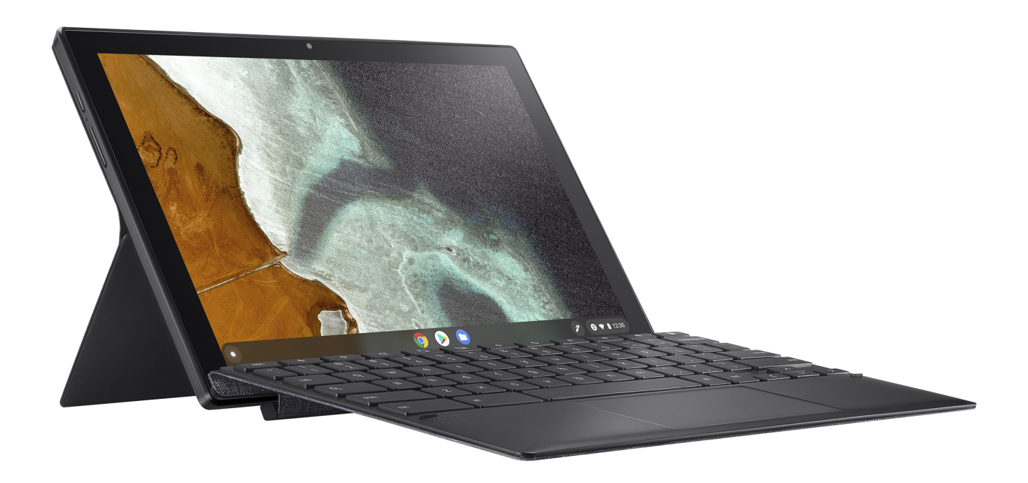 When in laptop mode, the keyboard is raised by six degrees for typing comfort