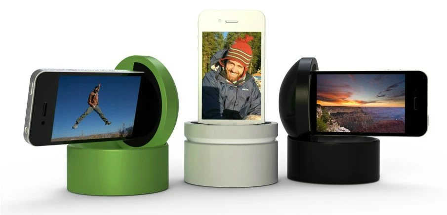 Galileo is a motorized iPhone holder, that allows the user to remotely pan and tilt the phone