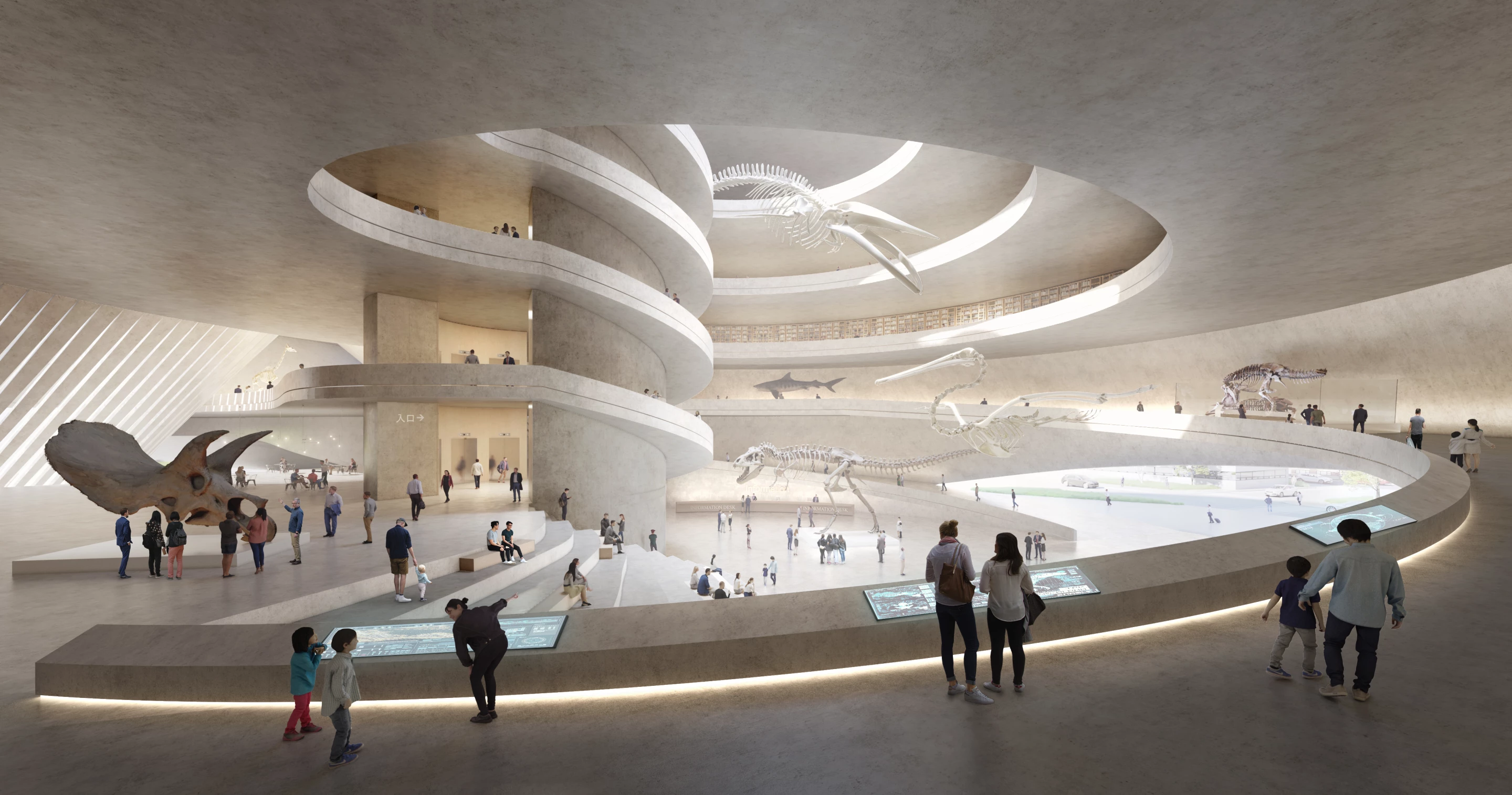 "This building captures the unique atmosphere of a riverfront site and finds the timeless property of water as a concept," says Pritzker Prize-winning Yvonne Farrell of Grafton Architects, a judge on the architecture competition that selected the Delta proposal. "The connection between function, site, concept, structure, material and space is very clear"