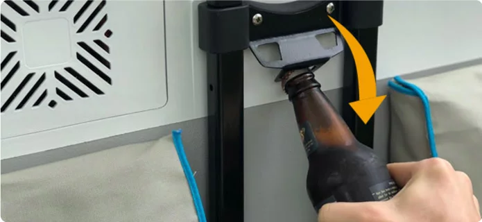 It wouldn't be a great cooler without a bottle-opener right?
