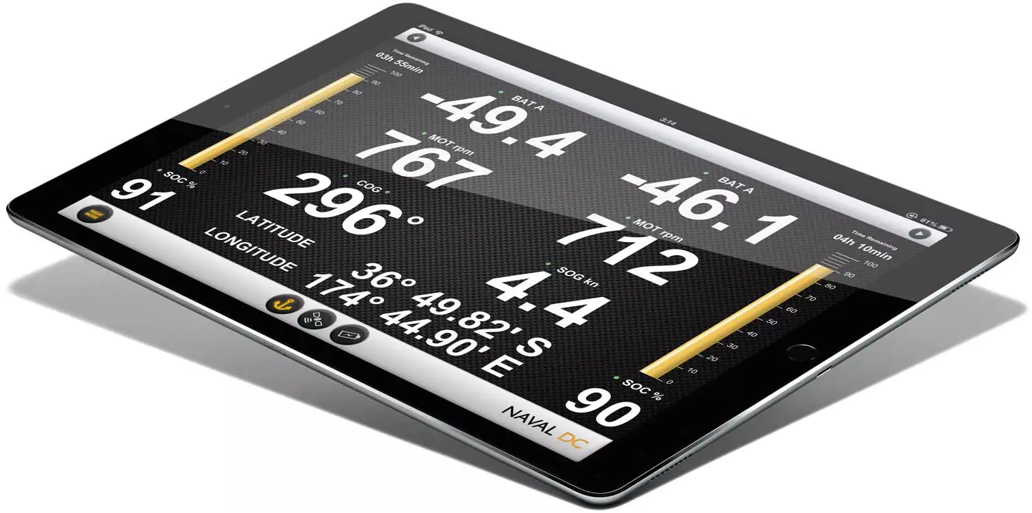 Passengers can hook up to the SoelCat 12's control panels with a mobile device through onboard Wi-Fi