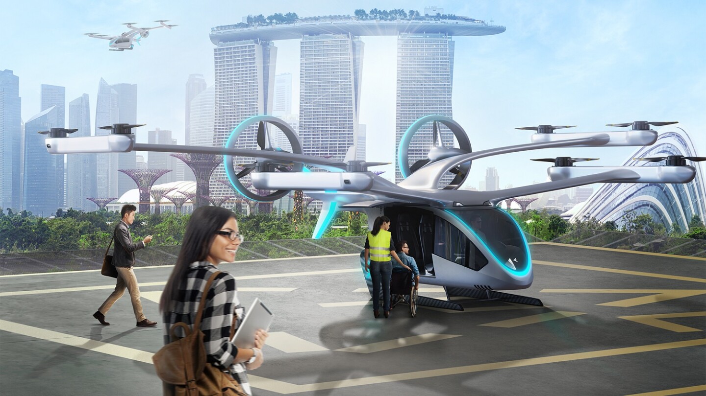 EmbraerX eVTOL air taxi concept