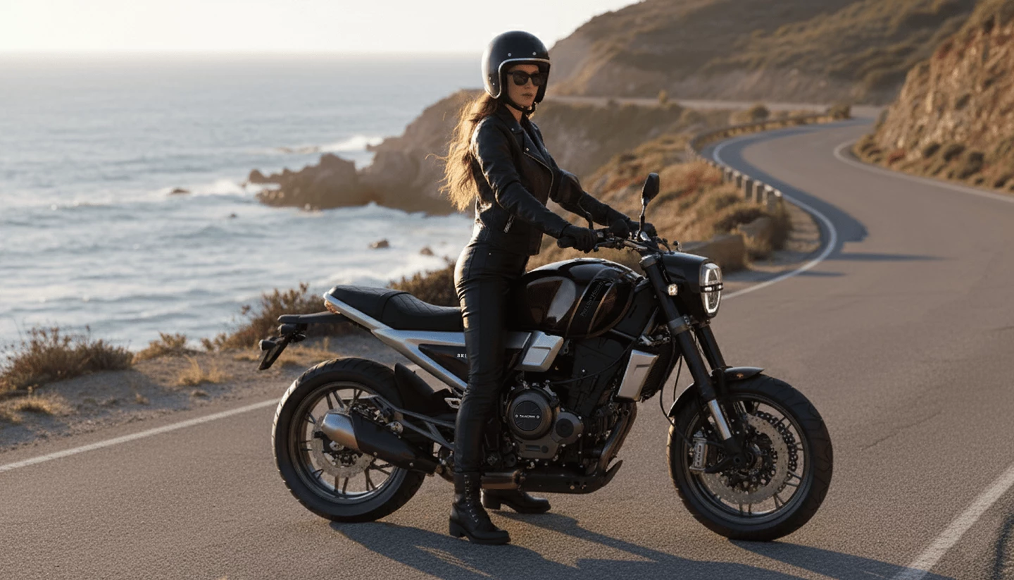 Beware, Phelon & Moore choose Gemini-generated images to show the motorcycle in action