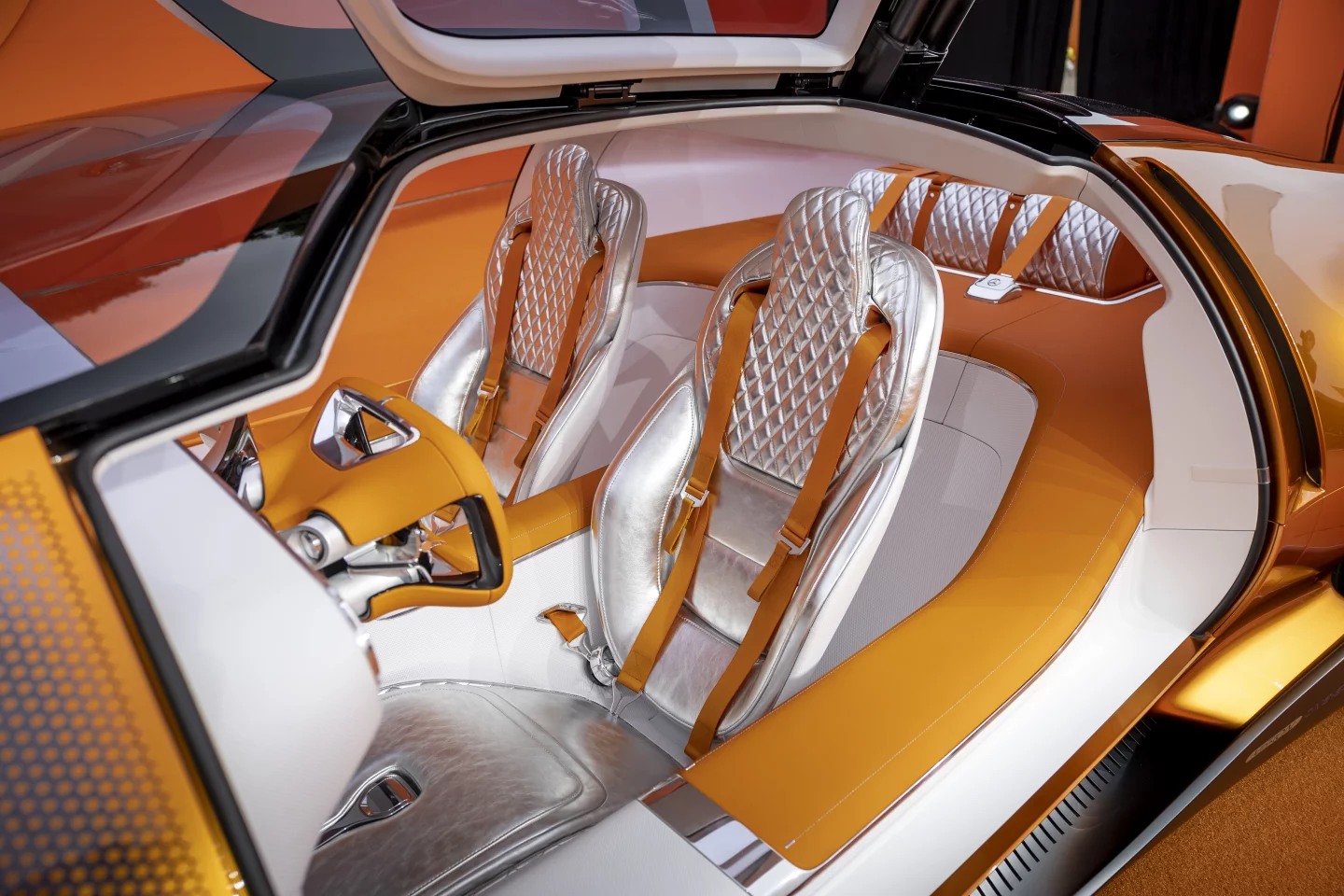 The interior rearranges for the Vision One-Eleven's two driving modes