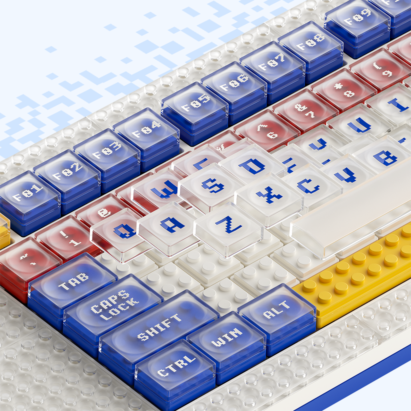 Pixel keyboard can be customized with Lego bricks
