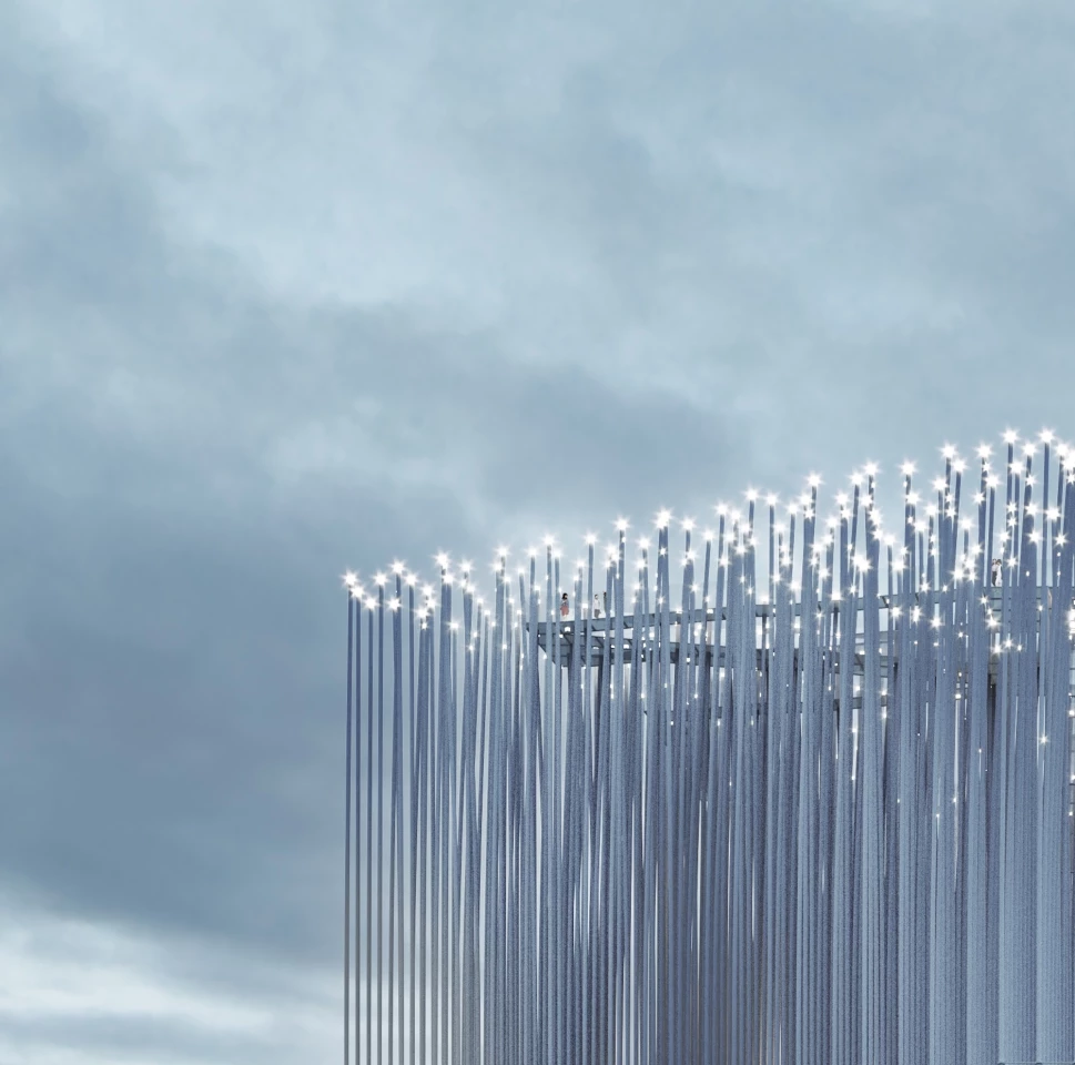 The Breeze of Innovation will feature integrated lighting that will be illuminated using the power of the wind
