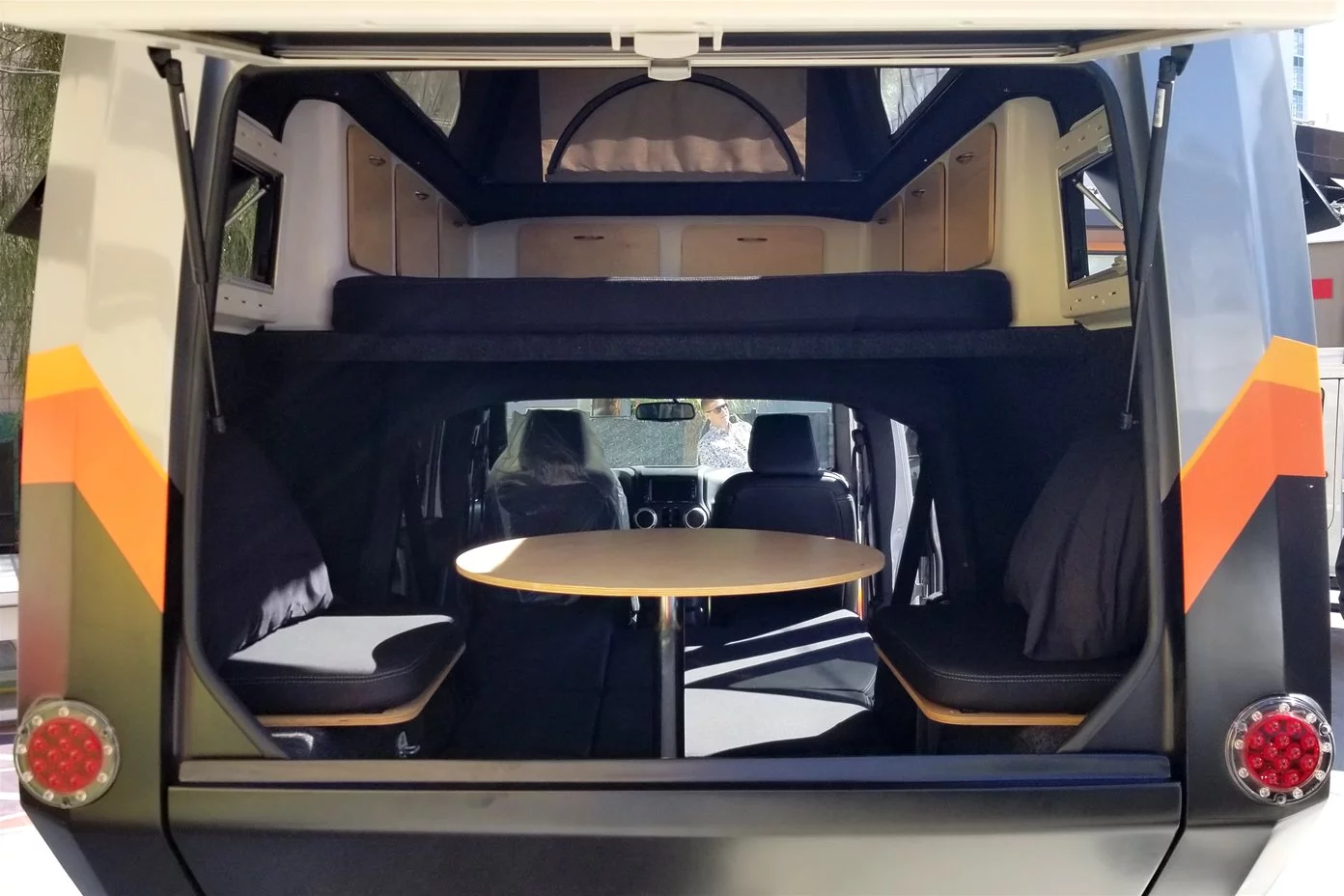 The original X4 sleeps and seats four people, a