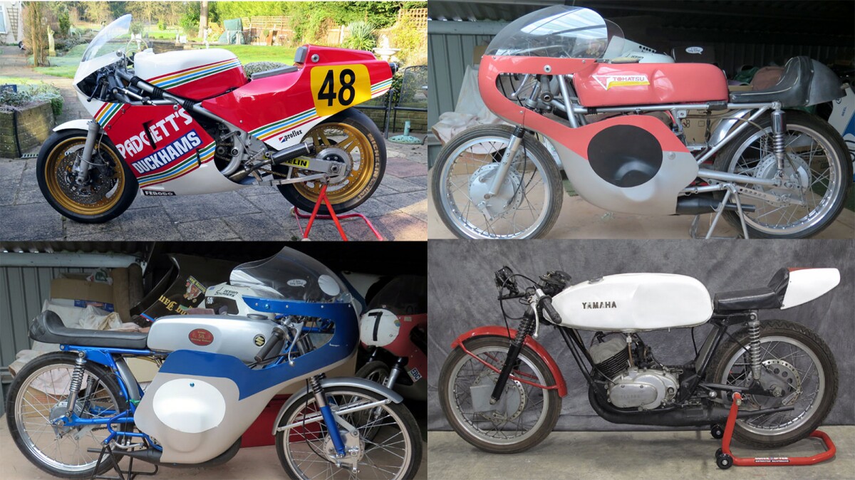 The sale also contains a number of 1960s Japanese racing machinery such as this 1964 Tohatsu 125cc (£18,000 – 20,000), a 1965 Yamaha TD1B (£7,500 – 8,500), and a 1967 Suzuki TR50 (£18,000 – 20,000), all the way through to this 1988 Suzuki RG500 MK14 (£30,000 - 35,000).