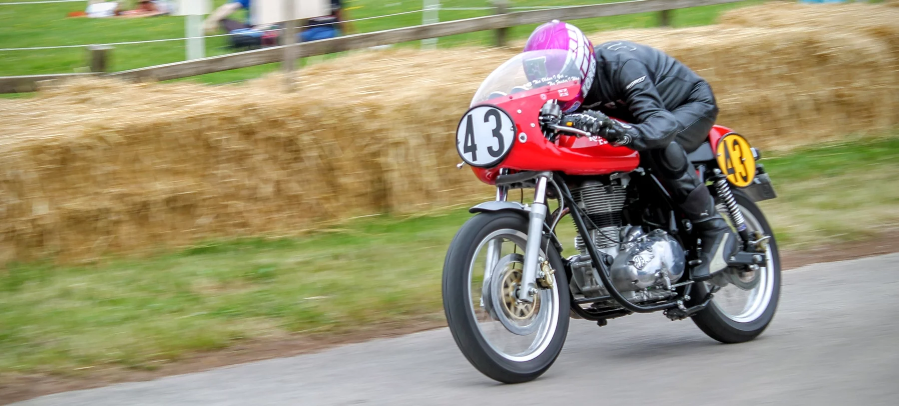 1966 Royal Enfield GT with Frank Jones in the hotseat