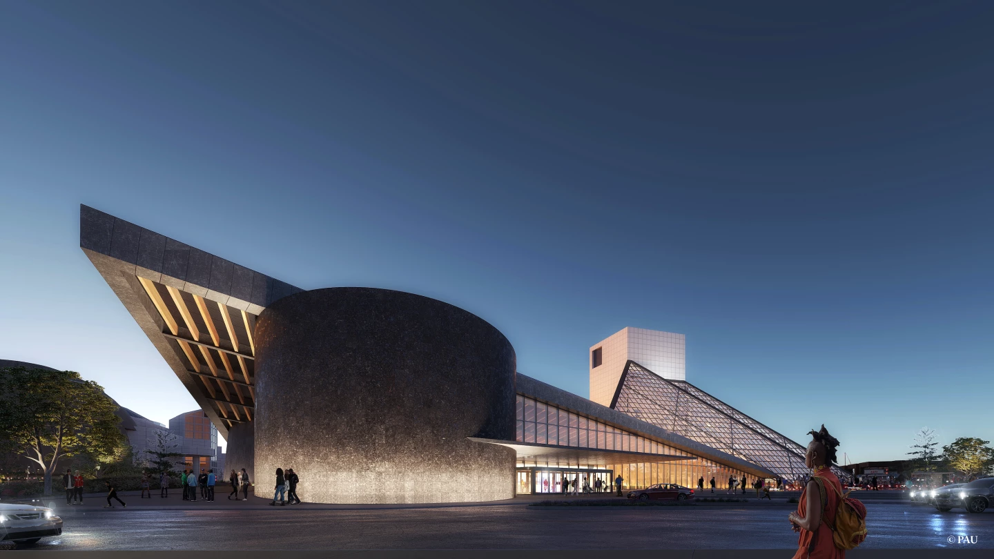 The Rock & Roll Hall of Fame extension is due to begin construction in October and is expected to be completed sometime in 2025