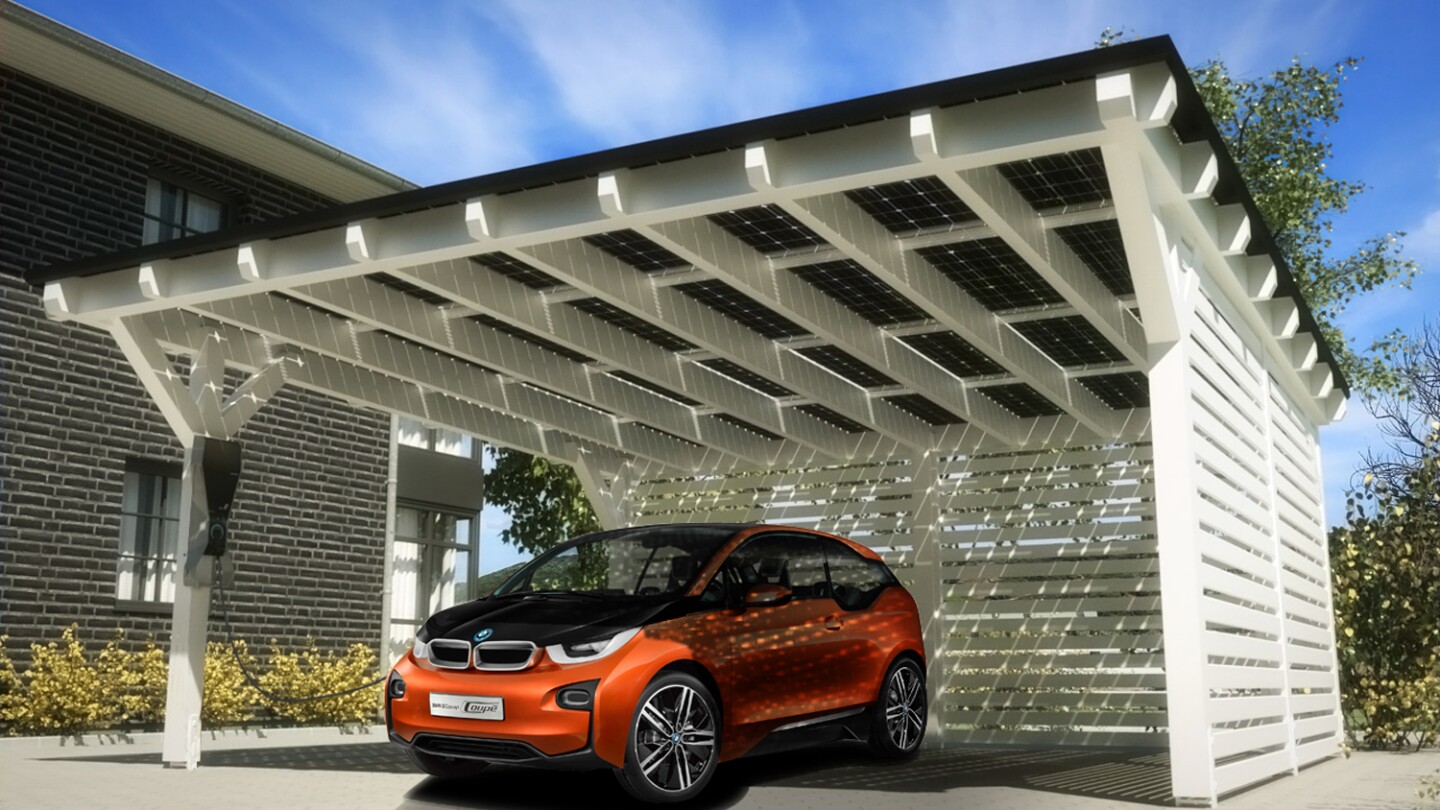 Bmw And Solarwatt Team Up For Solar Carport System