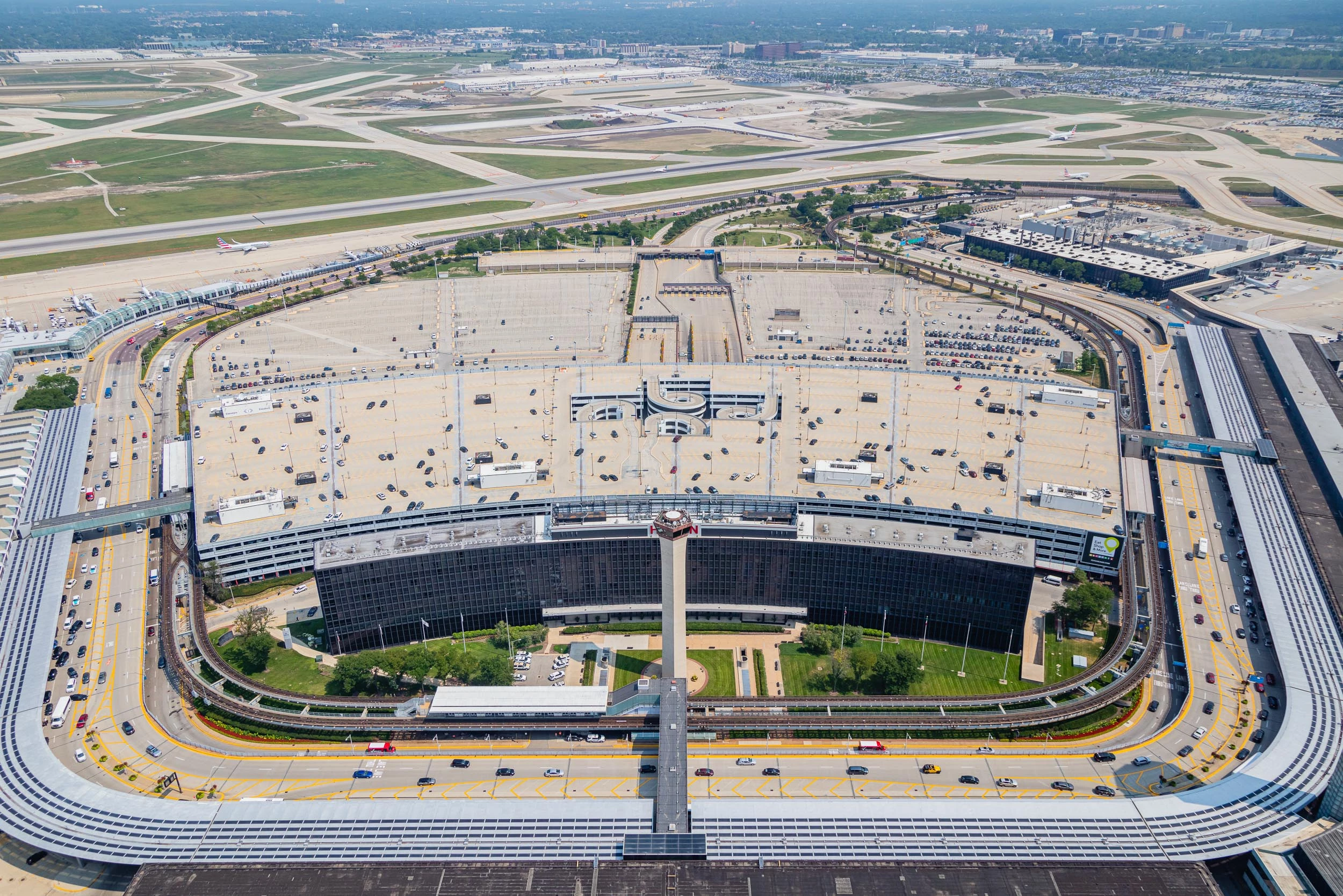 Chicago O'Hare International Airport Parking Entrance