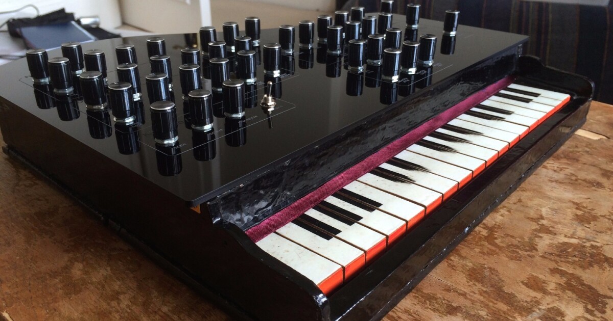 Wooden toy piano given polyphonic synth overhaul