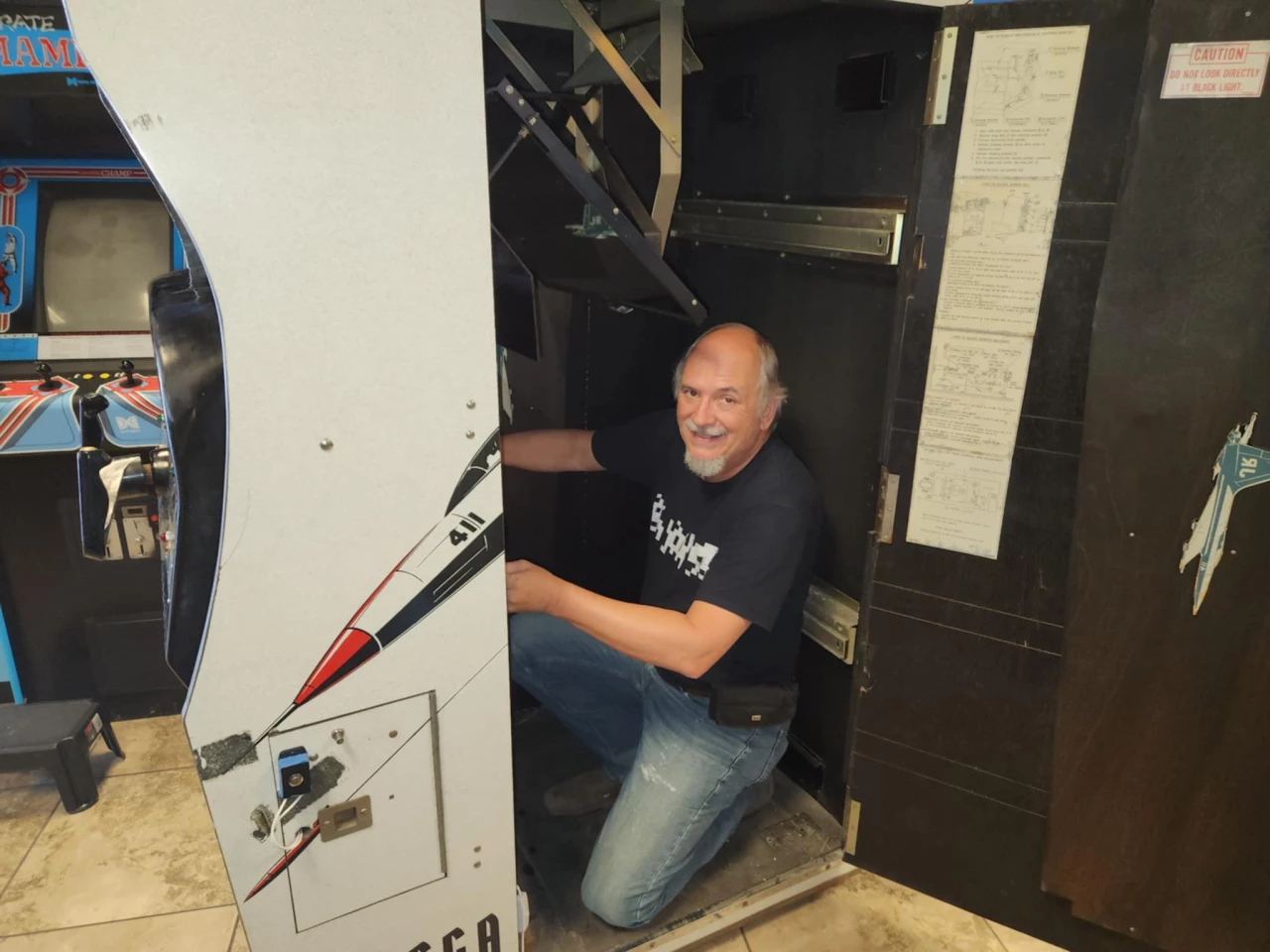 Welcome to the machine – Rusty Key works on his Jet Rocket
